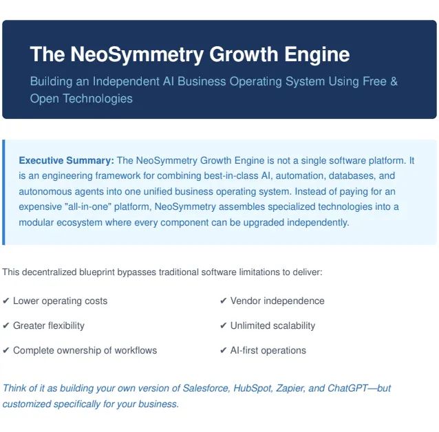 NeoSymmetry Growth Engine Operation System